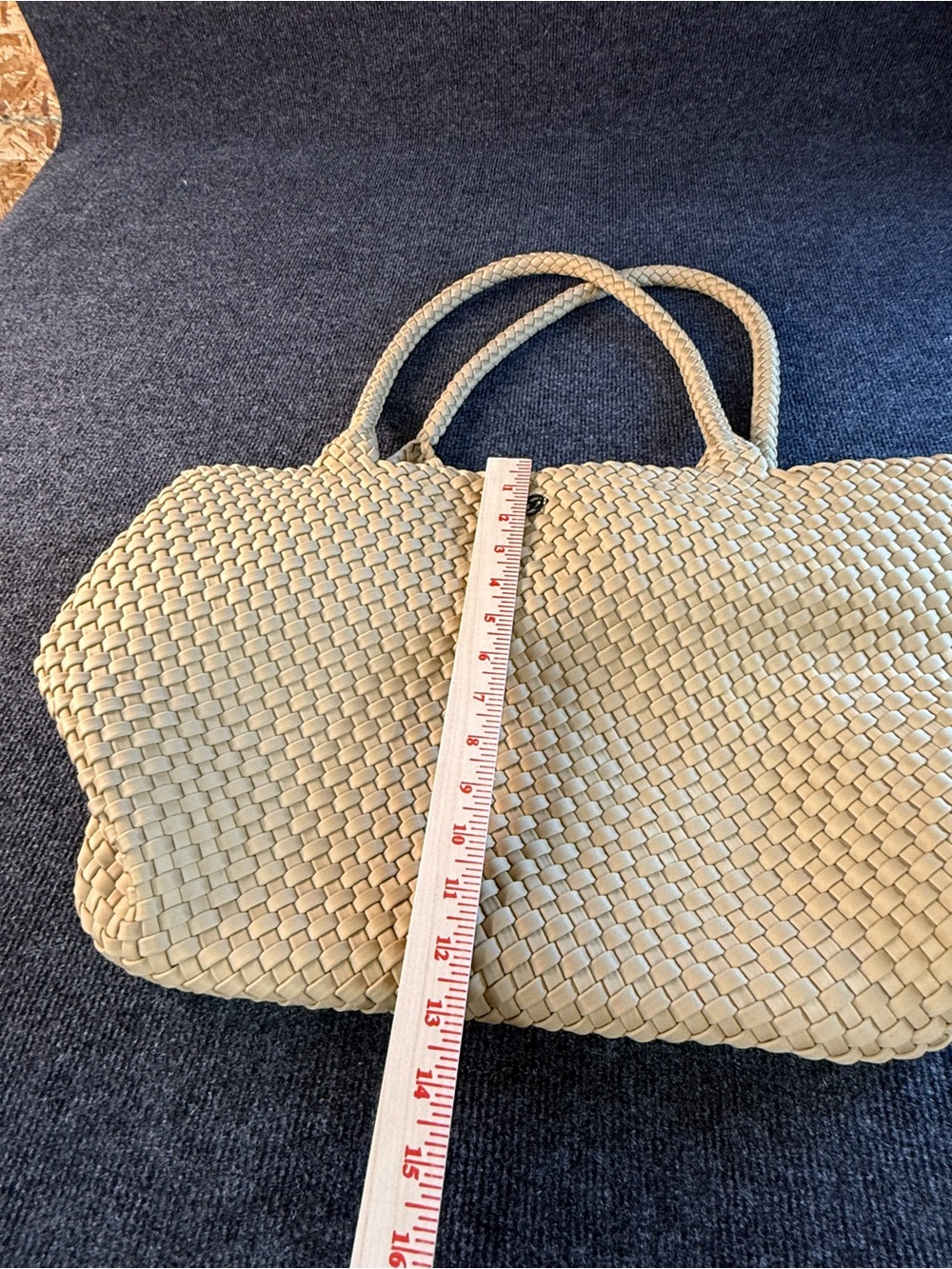Woven Tote Bag in Natural Beige - Shoulder Tote by Calia - Picture 3 of 12